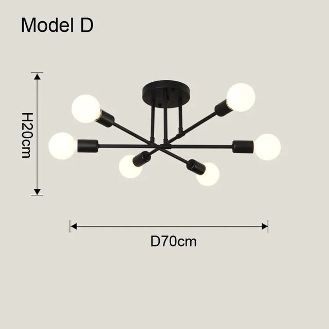 Luminária pendente minimalista nórdica