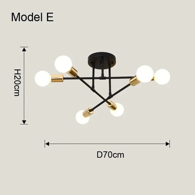 Luminária pendente minimalista nórdica