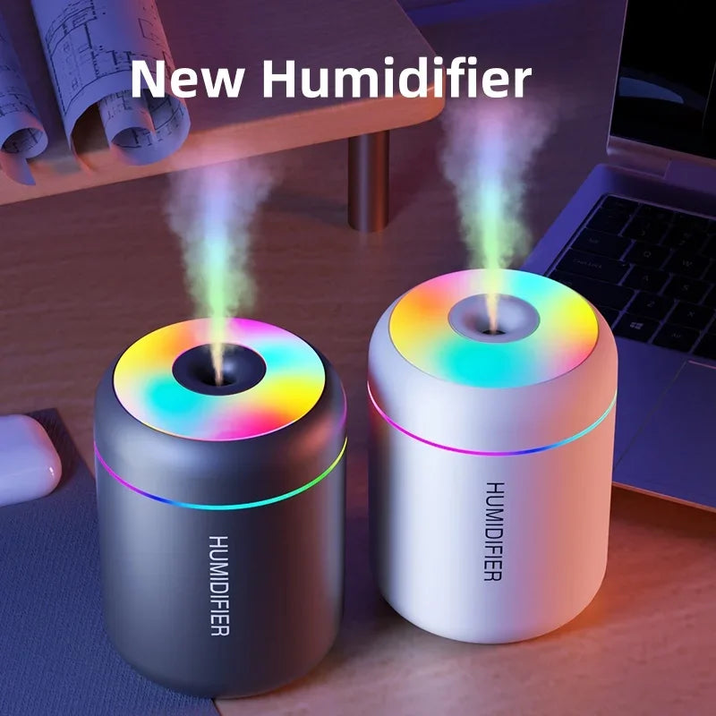 Umidificador de ar mini USB de 180 ml com difusor de aromas elétrico