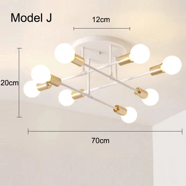 Luminária pendente minimalista nórdica