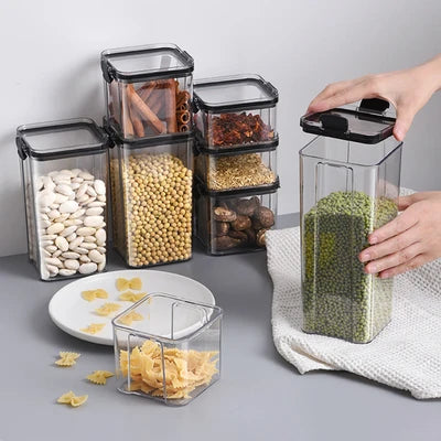 Caixa plástica hermética para armazenamento de alimentos
