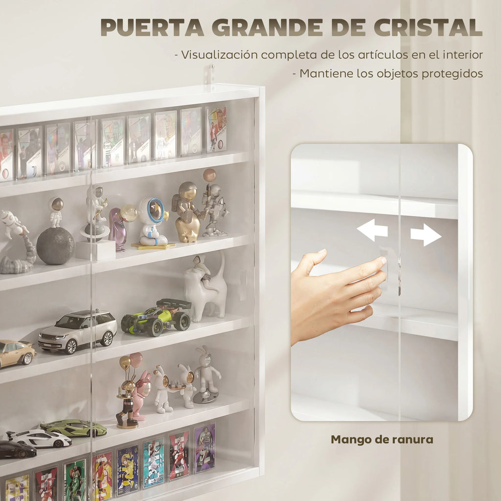 Vitrine de parede Homcom com 5 níveis para coleções