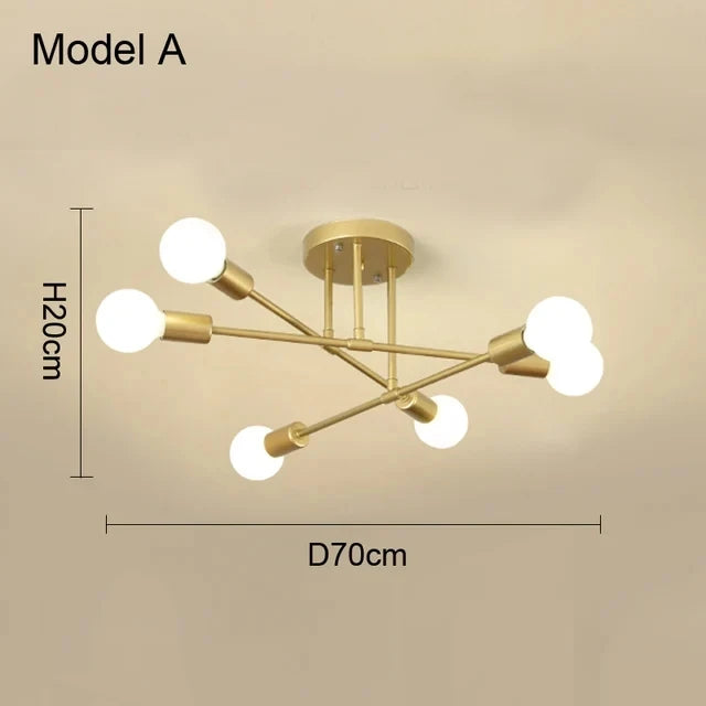 Luminária pendente minimalista nórdica