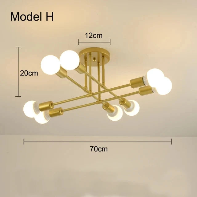 Luminária pendente minimalista nórdica