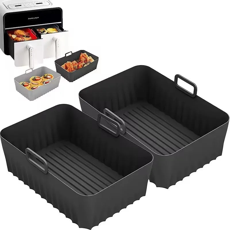 Conjunto de acessórios para fritadeira a ar Ninja Foodi Max Dual Zone AF400EU/AF300EU/AF451EU com molde de silicone para fritadeira a ar.