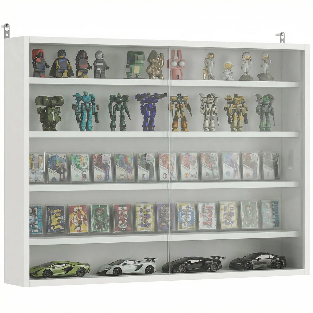 Vitrine de parede Homcom com 5 níveis para coleções