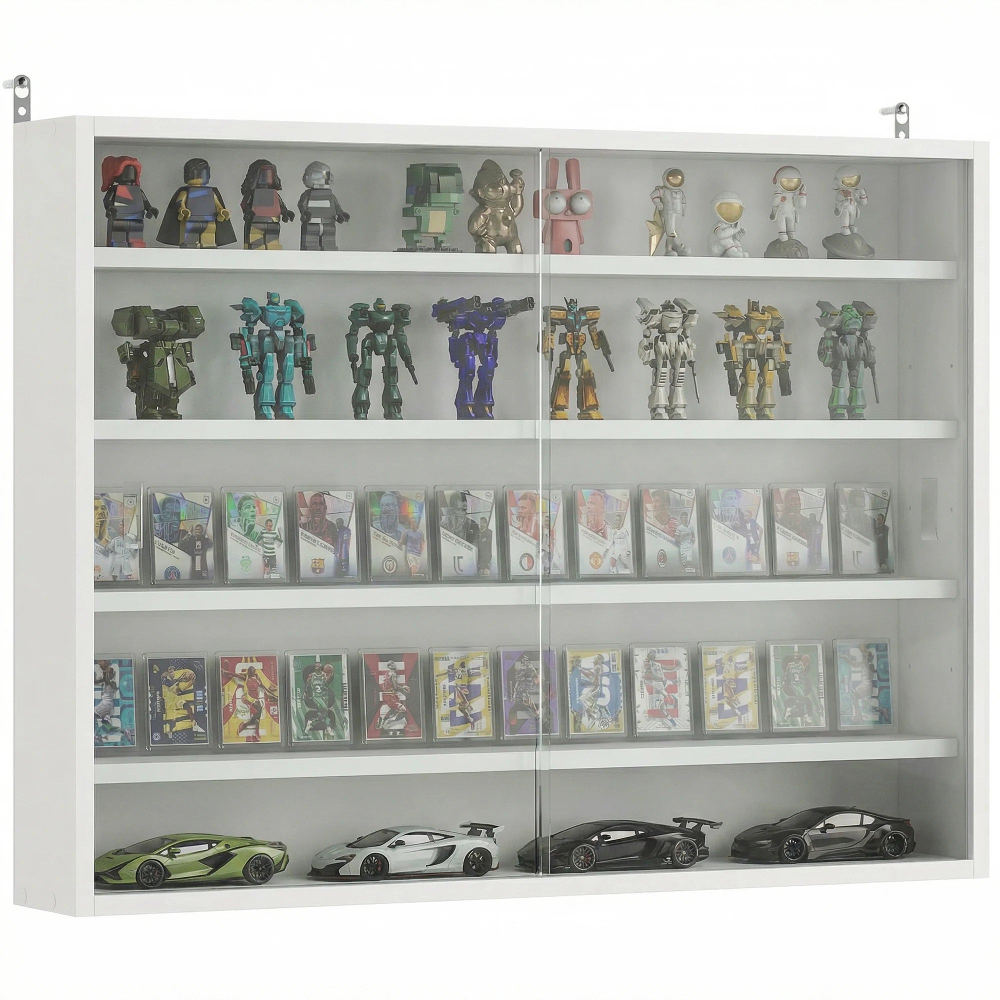 Vitrine de parede Homcom com 5 níveis para coleções