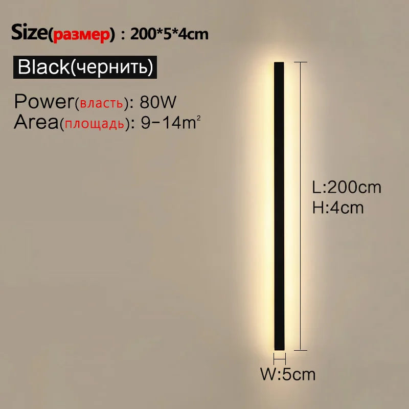 Luminária de parede à prova d'água para jardim externo