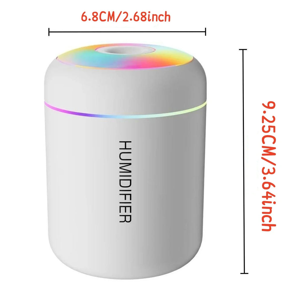 Umidificador de ar mini USB de 180 ml com difusor de aromas elétrico
