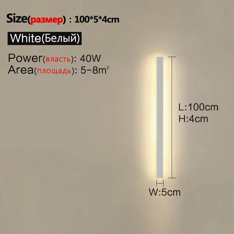 Luminária de parede à prova d'água para jardim externo