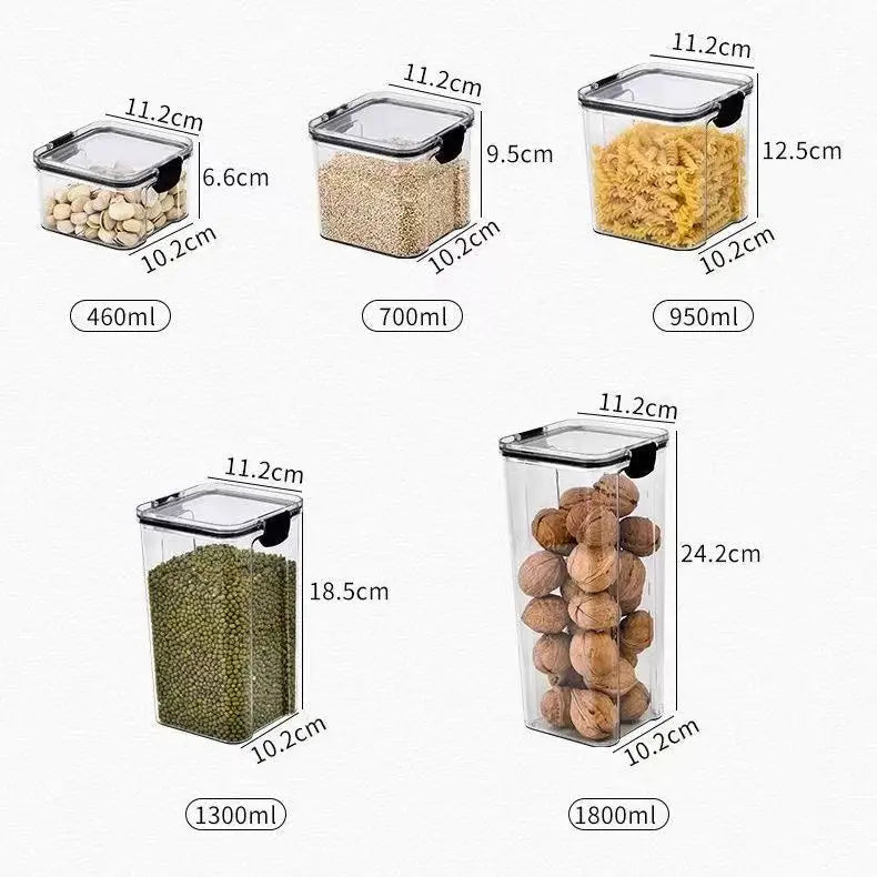 Caixa plástica hermética para armazenamento de alimentos
