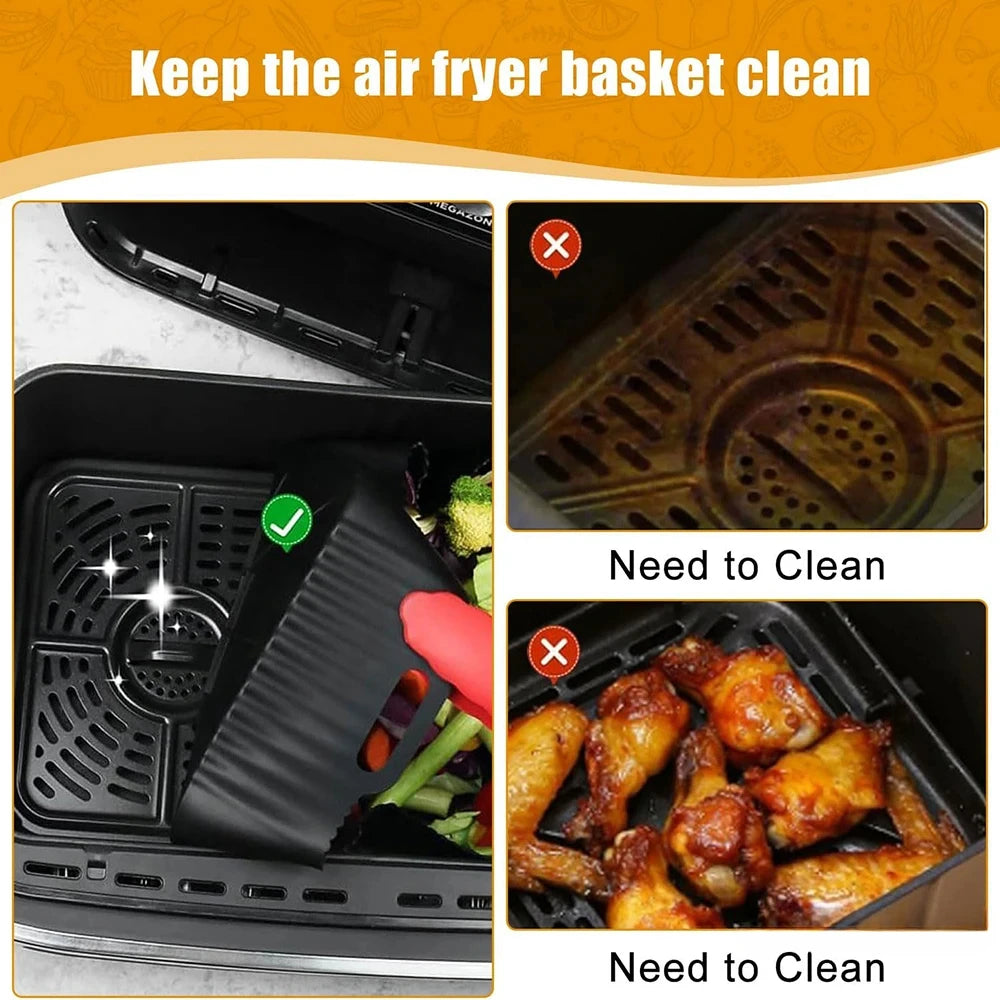 17cm Silicone Air Fryer Mould for for Philips HD9252 HD9200 HD9255 Air Fryer Accessories 4-5L Airfryer Compatibility