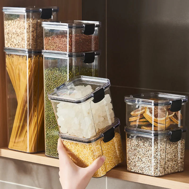 Caixa plástica hermética para armazenamento de alimentos