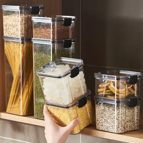 Caixa plástica hermética para armazenamento de alimentos