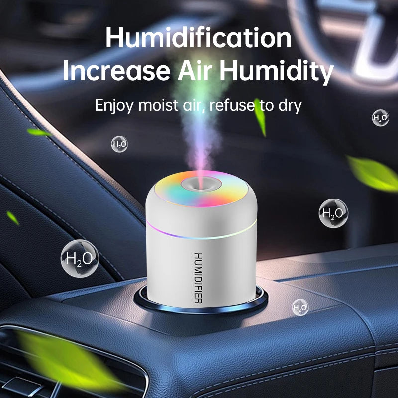 Umidificador de ar mini USB de 180 ml com difusor de aromas elétrico