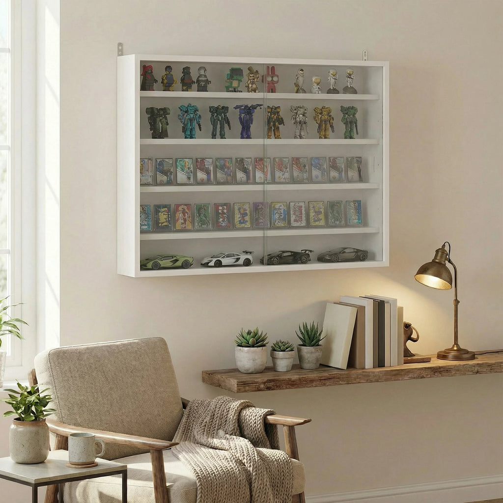 Vitrine de parede Homcom com 5 níveis para coleções