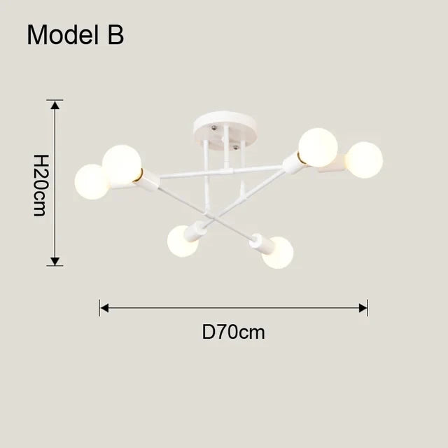 Luminária pendente minimalista nórdica
