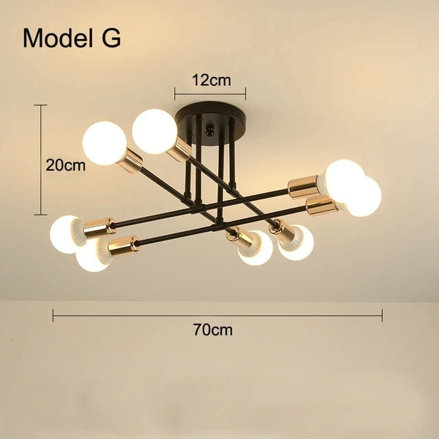 Luminária pendente minimalista nórdica