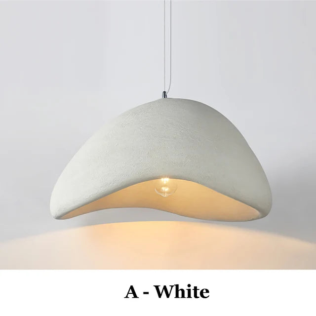 Luminárias pendentes nórdicas estilo Wabi Sabi para sala de jantar