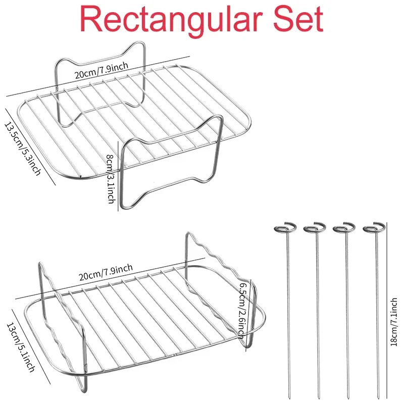 Conjunto de acessórios para fritadeira a ar