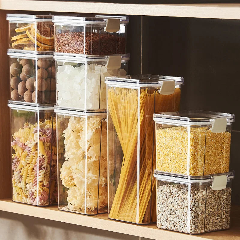 Caixa plástica hermética para armazenamento de alimentos