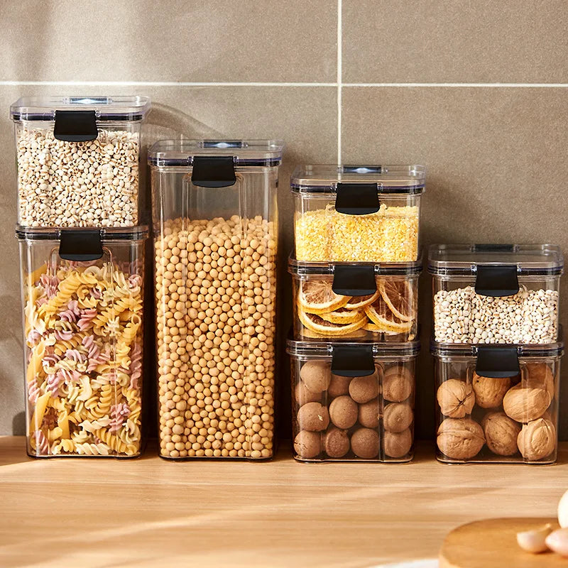 Caixa plástica hermética para armazenamento de alimentos